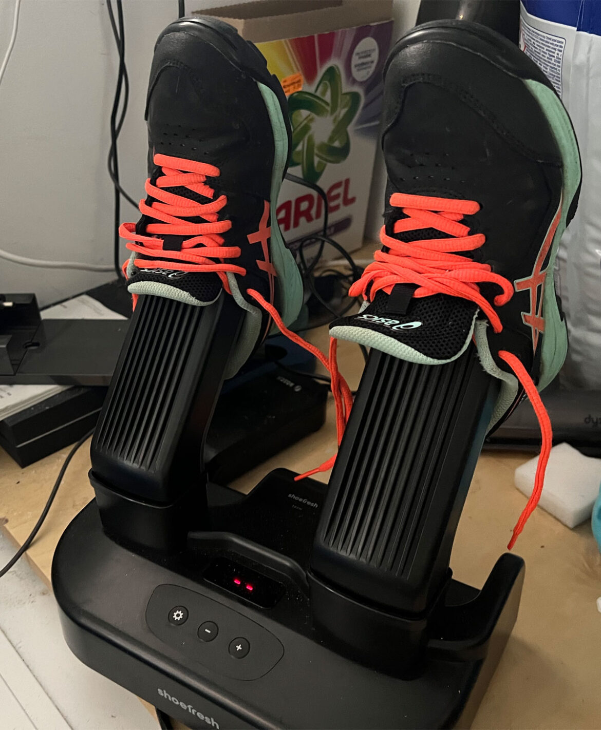 Hockeyschoenen met Shoefresh reinigen en drogen